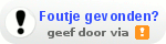 Foutje gevonden?